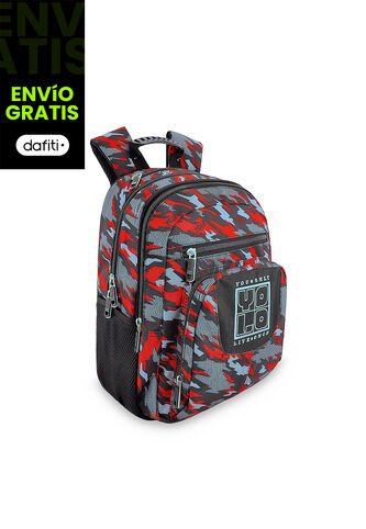 Morral Camilo Negro-Rojo Croydon Para Niño Croydon