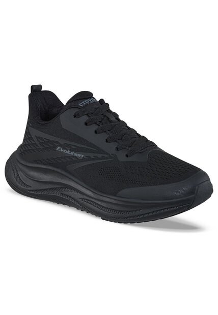 Tenis Running Linor Negro-Negro Croydon Para Mujer