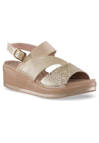 Sandalias Tacón Whitni Oro Croydon Para Mujer Croydon