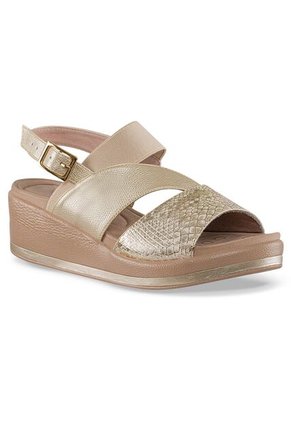 Sandalias Tacón Whitni Oro Croydon Para Mujer