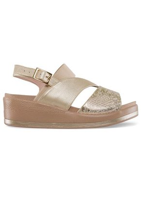 Sandalias Tacón Whitni Oro Croydon Para Mujer