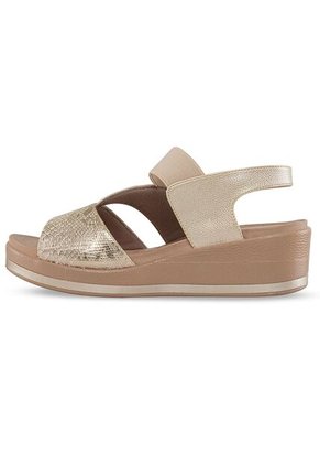 Sandalias Tacón Whitni Oro Croydon Para Mujer