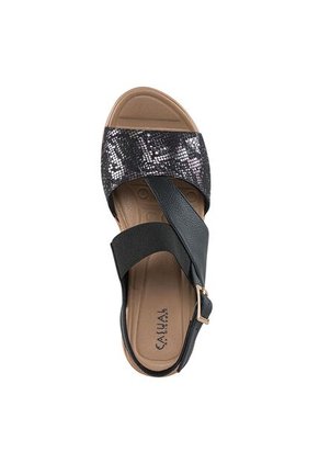 Sandalias Tacón Whitni Negro Croydon Para Mujer