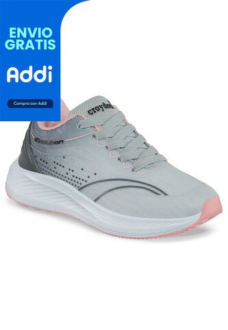 Tenis Running Sotta Gris Para Niña Croydon Croydon
