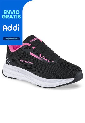 Tenis Running Rofer Negro Para Niña Croydon Croydon
