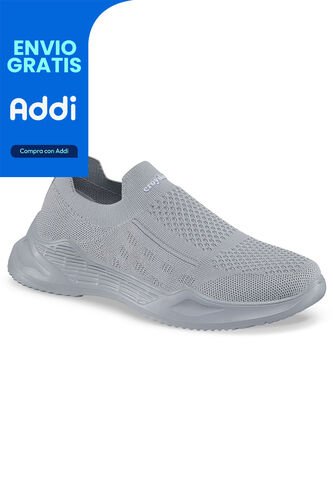 Tenis Running Loccer Gris Para Hombre Croydon Croydon