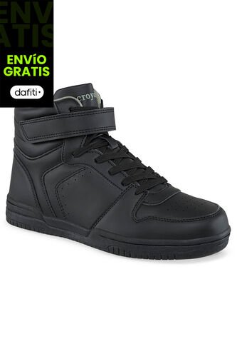 Tenis Colegio Faler Negro Para Niño Y Niña Croydon Croydon