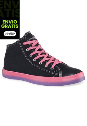 Botines Hoss Alto Negro Para Niña Croydon