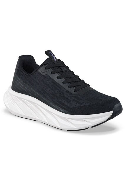 Tenis Running Hebar Negro-Blanco Croydon Para Mujer
