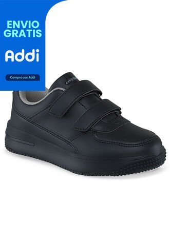 Tenis Colegio Shopir V Negro-Gris Para Niño Y Niña Croydon Croydon