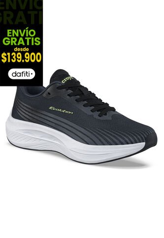 Tenis Running Pexil Negro Croydon Para Hombre Croydon