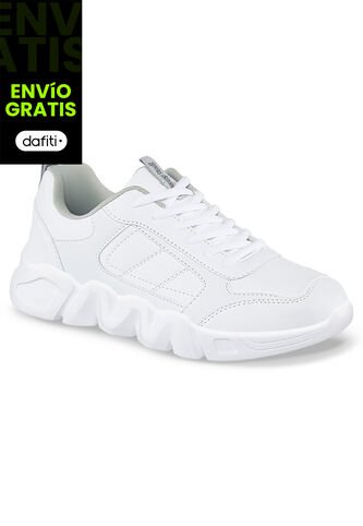 Tenis Colegio Delor Blanco Para Niño Y Niña Croydon Croydon