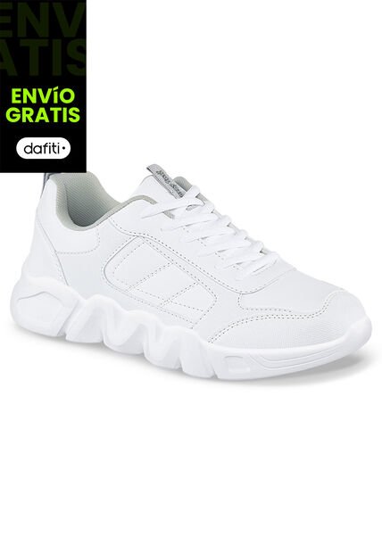 Tenis Colegio Delor Blanco Para Niño Y Niña Croydon