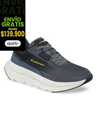 Tenis Running Shey Gris Osc-Negro Croydon Para Hombre Croydon