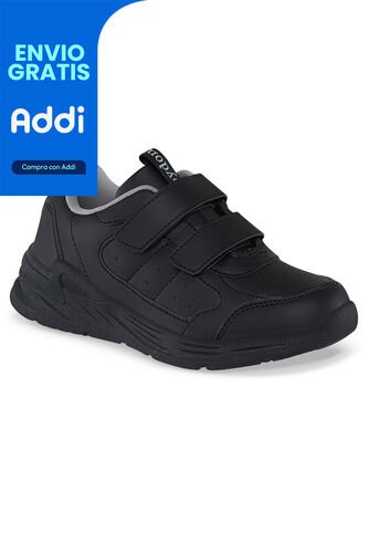 Tenis Colegio Neril V Negro-Gris Para Niño Y Niña Croydon Croydon