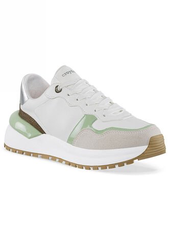 Tenis Urbanos Laudit Blanco-Verde Croydon Para Mujer Croydon