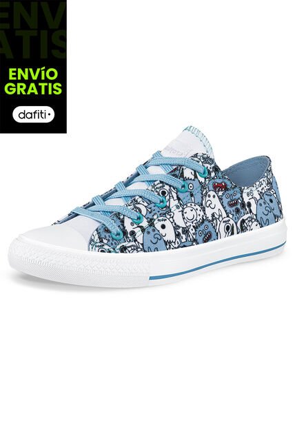 Tenis Lumale Bajo Azul Para Niña Croydon