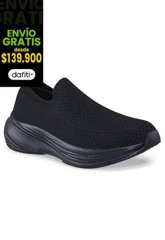Tenis Para Caminar Shuy Negro-Negro Croydon Para Hombre Croydon