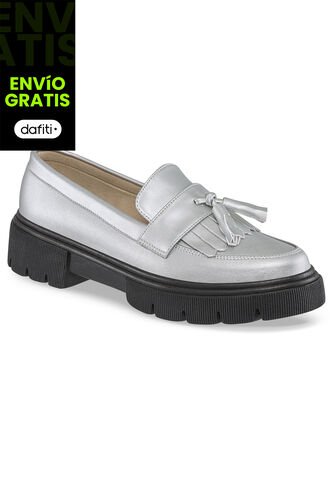Mocasines Griselda Plata Para Mujer Croydon Croydon
