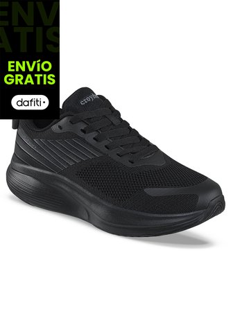 Tenis Running Vuxxu Negro-Negro Croydon Para Mujer Croydon