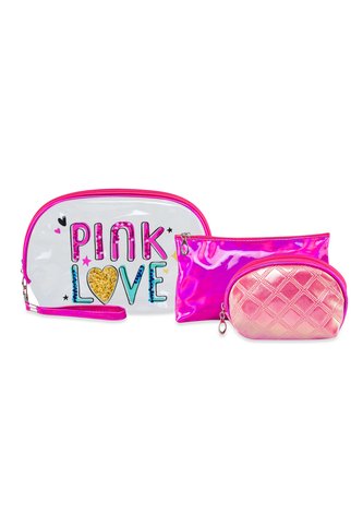 Cosmetiquera Lili 3 Pzas Fucsia Croydon Para Mujer Croydon