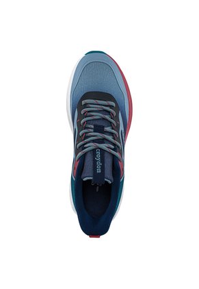 Tenis Running Damira Verde-Azul Croydon Para Hombre