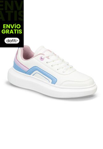 Zapatos Katrena 1 Blanco-Lila Para Mujer Croydon Croydon