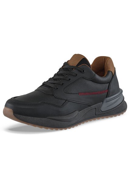 Tenis Casuales Josh Negro Croydon Para Hombre