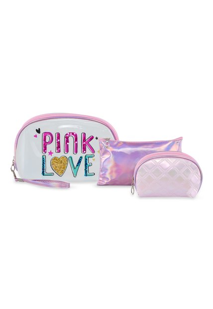 Cosmetiquera Lili 3 Pzas Rosa Croydon Para Mujer