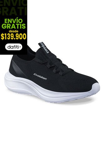 Tenis Para Caminar Vorinux Negro-Blanco Croydon Para Hombre Croydon