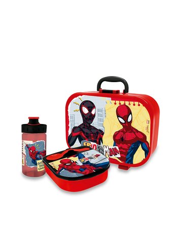 Set Lonchera Spiderman Negro Croydon Para Niño Croydon