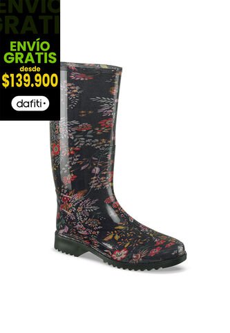Botas Lluvia Nao Negro Croydon Para Mujer Croydon