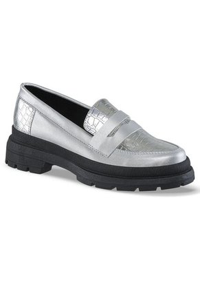 Mocasines Lyrica Plata Croydon Para Mujer