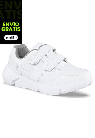 Tenis Colegio Hannir V Blanco-Gris Para Hombre Y Mujer Croydon Croydon