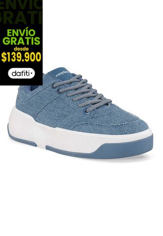 Tenis Casuales Laspo Azul Croydon Para Mujer Croydon