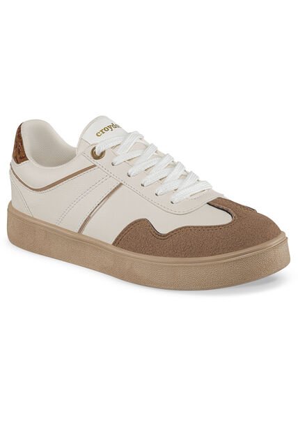 Tenis Urbanos Myranda Beige-Café Croydon Para Mujer