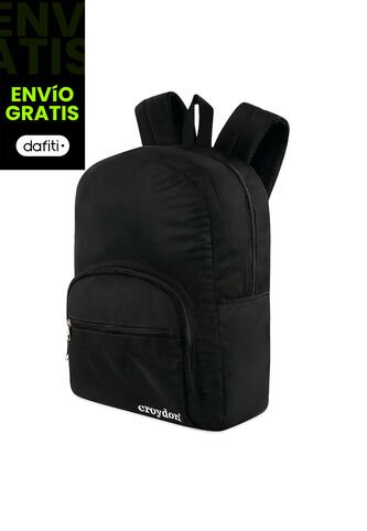 Kit Morral Institucional Negro Para Hombre Y Mujer Croydon Croydon