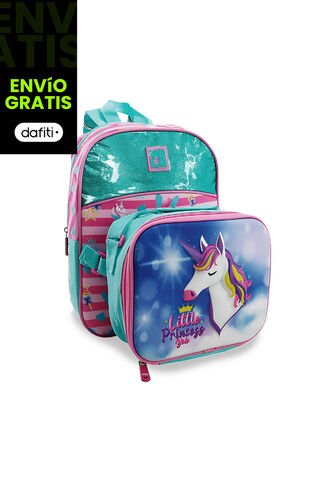 Morral + Lonchera Unicornio Agua Para Niña Croydon Croydon