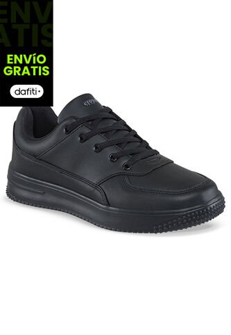 Tenis Colegio Shopir Pro C Negro-Gris Para Niño Y Niña Croydon Croydon