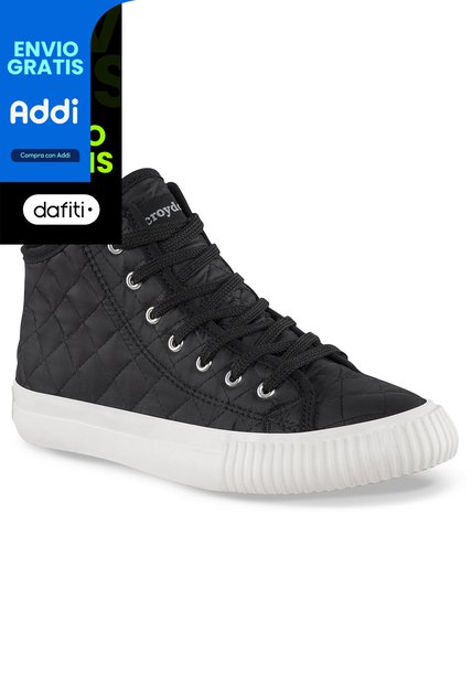 Botines Taliba Alto Negro Croydon Para Mujer