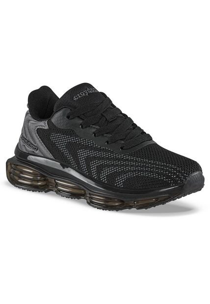 Tenis Running Ladano Negro-Gris Croydon Para Niño