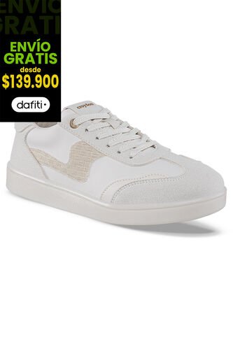 Tenis Urbanos Brendha Beige-Oro Croydon Para Mujer Croydon