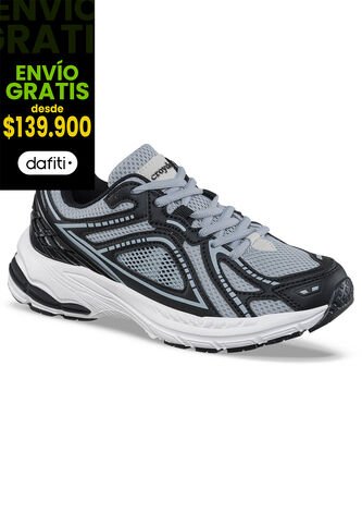 Tenis Urbanos Xecod Negro-Gris Croydon Para Mujer Croydon
