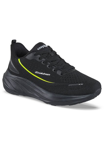 Tenis Running Fardo Negro Croydon Para Hombre