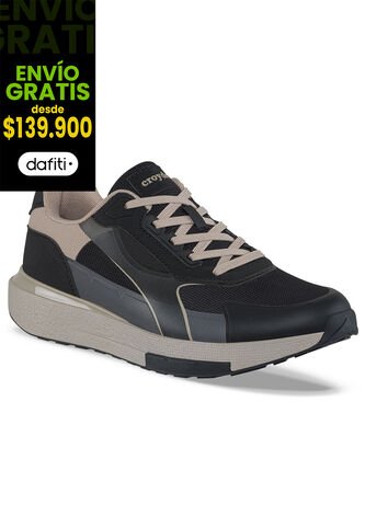 Tenis Urbanos Fytep Negro-Gris Croydon Para Hombre Croydon