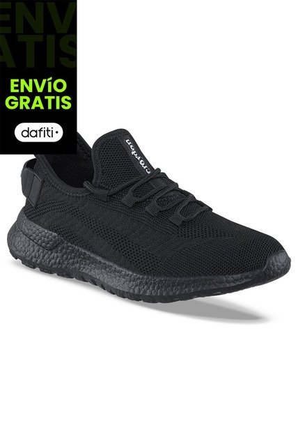 Tenis Para Caminar Regaf Negro-Negro Croydon Para Mujer