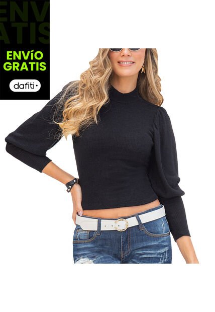 Buzo Dafne Negro Para Mujer Croydon
