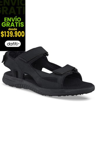 Sandalias Casuales Kratos Negro Croydon Para Hombre Croydon