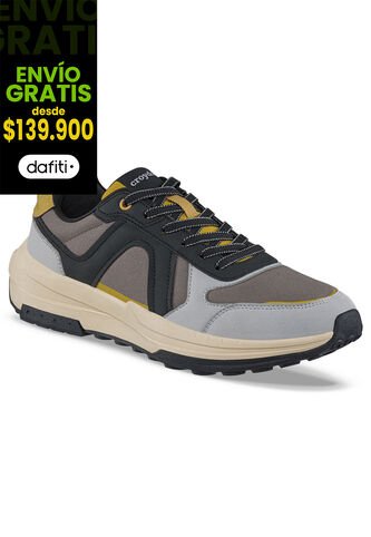 Tenis Urbanos Yabar Café-Negro Croydon Para Hombre Croydon
