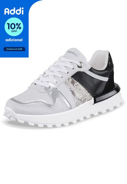 Tenis Alixa Blanco-Pla Para Mujer Croydon
